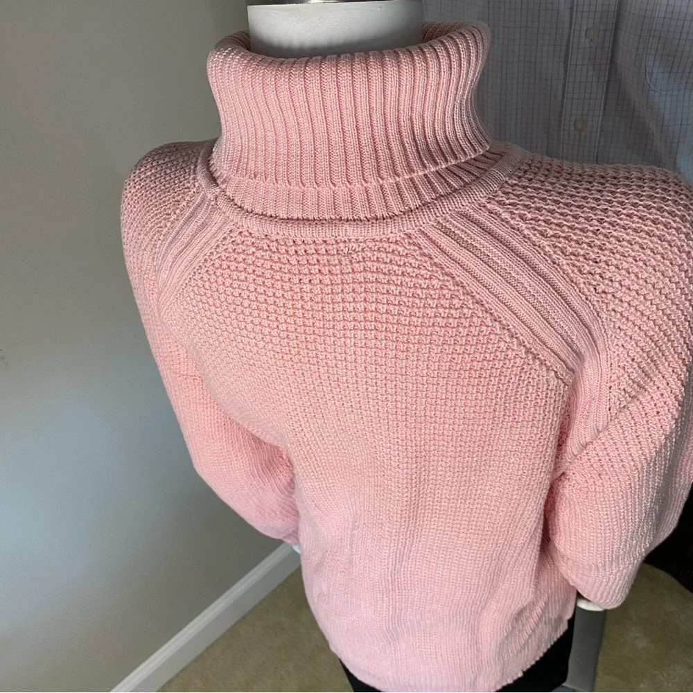 WOMEN WITHIN Pink Turtleneck Sweater, Large 18/20